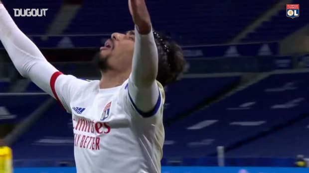 Lucas Paqueta’s first goal at Olympique Lyonnais